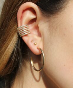 Muestra de Argolla bañaba en oro en modelo