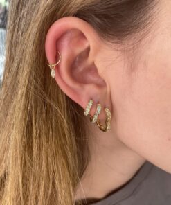 Argolla corazón con baño de oro